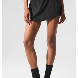 Black Alo Match point tennis skirt